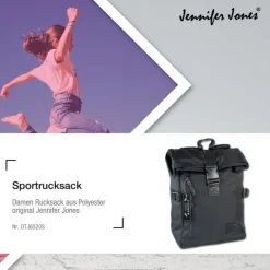 Jennifer Jones Rucksack Polyester schwarz unisex - OTJ6520S