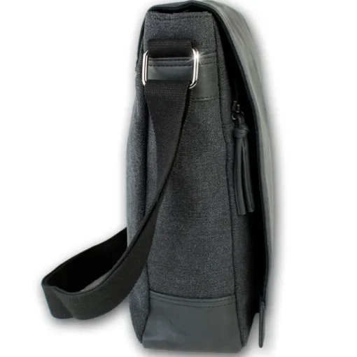 Jennifer Jones Tasche Canvas/Kunstleder schwarz unisex Handtasche OTJ2380S
