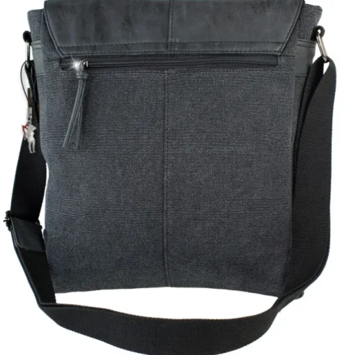 Jennifer Jones Tasche Canvas/Kunstleder schwarz unisex Handtasche OTJ2380S