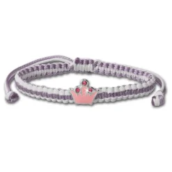 Kinder Armband pink Krone Kinderschmuck aus 925er Silber TW SDA8000P