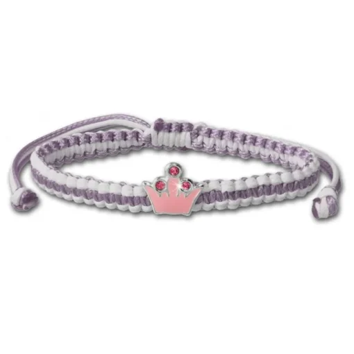 Kinder Armband pink Krone Kinderschmuck aus 925er Silber TW SDA8000P