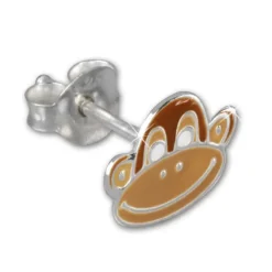 Kinder Ohrring Affe braun Silber Ohrstecker Kinderschmuck TW SDO8112N