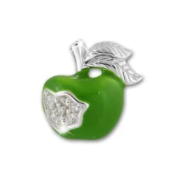 Kinder Ohrring Apfel grün Silber Ohrstecker Kinderschmuck TW SDO8116L
