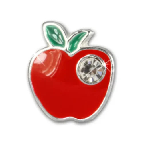 Kinder Ohrring Apfel rot Silber Ohrstecker Kinderschmuck TW SDO8110R