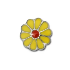 Kinder Ohrring Blume gelb Silber Ohrstecker Kinderschmuck TW SDO214Y