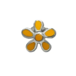 Kinder Ohrring Blume gelb Silber Ohrstecker Kinderschmuck TW SDO209Y