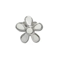 Kinder Ohrring Blume weiß Silber Ohrstecker Kinderschmuck TW SDO209W