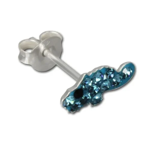 Kinder Ohrring Chamäleon Silber Ohrstecker Kinderschmuck TW SDO8000T