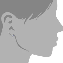 Kinder Ohrring Delfin blau Silber Ohrstecker Kinderschmuck TW SDO212B