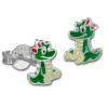 Kinder Ohrring Drache Ohrstecker 925 Sterling Silber Kinderschmuck TW SDO8153G