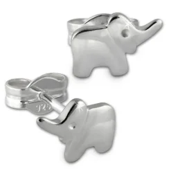 Kinder Ohrring Elefant 925er Sterling Silber Kinderschmuck TW SDO591J