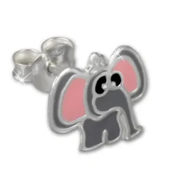 Kinder Ohrring Elefant Silber Ohrstecker Kinderschmuck TW SDO8107K