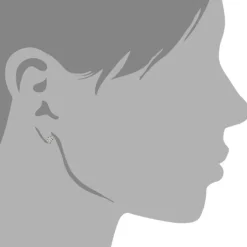 Kinder Ohrring Herzen weiß Silber Ohrstecker Kinderschmuck TW SDO251W