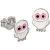 Kinder Ohrring Käuzchen Silber Ohrstecker Kinderschmuck TW SDO8100W