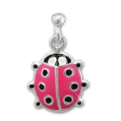 Kinder Ohrring Marienkäfer rosa Silber Ohrstecker Kinderschmuck TW SDO8106P