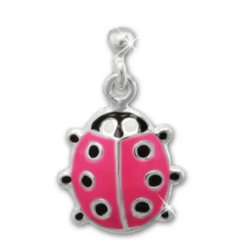 Kinder Ohrring Marienkäfer rosa Silber Ohrstecker Kinderschmuck TW SDO8106P