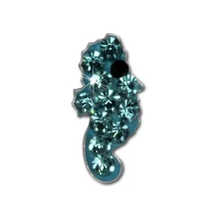 Kinder Ohrring Seepferd türkis 925er Silber Kinderschmuck TW SDO8019T