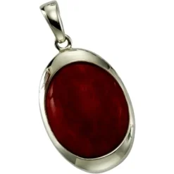 KISMA Schmuck Anhänger für Ketten rot Sterling Silber 925 KIH0112-015
