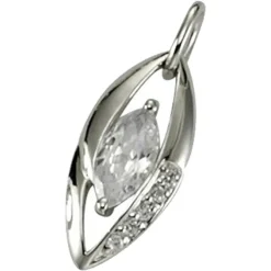 KISMA Schmuck Anhänger für Ketten weiß Sterling Silber 925 KIH0107-018