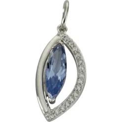 KISMA Schmuck Anhänger für Ketten blau Sterling Silber 925 KIH0108-006