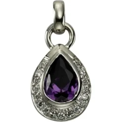 KISMA Schmuck Anhänger für Ketten lila Sterling Silber 925 KIH0105-020