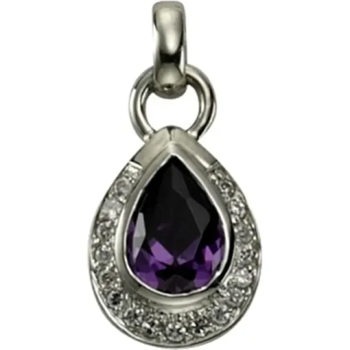 KISMA Schmuck Anhänger für Ketten lila Sterling Silber 925 KIH0105-020