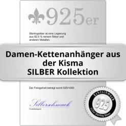 KISMA Schmuck Anhänger für Ketten lila Sterling Silber 925 KIH0110-016
