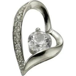 KISMA Schmuck Anhänger Herz für Ketten Sterling Silber 925 KIH0105-008