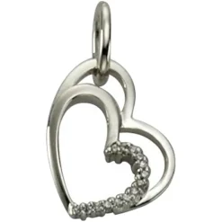KISMA Schmuck Anhänger Herz für Ketten Sterling Silber 925 KIH0105-007