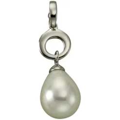 KISMA Schmuck Anhänger Perle weiß für Ketten Silber 925 KIH0114-020