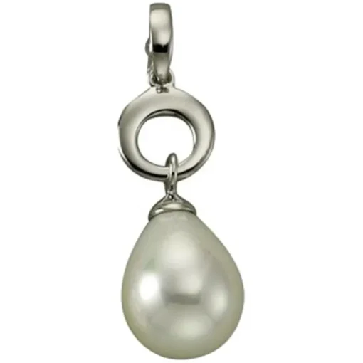 KISMA Schmuck Anhänger Perle weiß für Ketten Silber 925 KIH0114-020