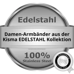 KISMA Schmuck Armband Edelstahl ID-Stahlarmband Damen KIA0130-011-23
