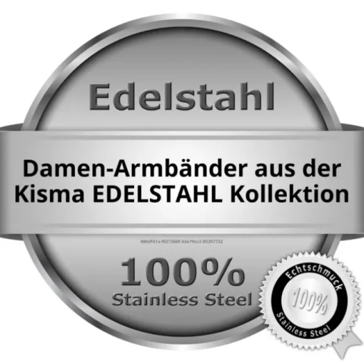 KISMA Schmuck Armband Edelstahl Stahlarmband schwarz KIA0130-013-19