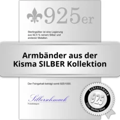 KISMA Schmuck Armband Kristall Sterling Silber 925 KIA0120-021-12