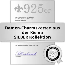 KISMA Schmuck Charms Kette Sterling Silber 925 KIK0119-035-70