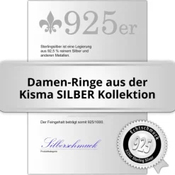 KISMA Schmuck Damen-Ring Gr. 60 Sterling Silber 925 KIR0113-008-60