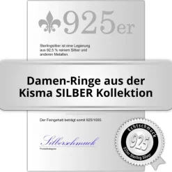 KISMA Schmuck Damen-Ring Gr. 54 Sterling Silber 925 KIR0110-014-54