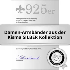 KISMA Schmuck ID-Armband Damen Sterling Silber 925 KIA0123-006-21