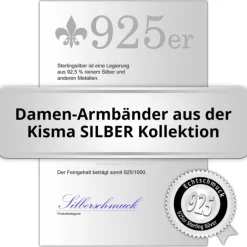 KISMA Schmuck ID-Armband Damen Sterling Silber 925 KIA0123-005-19