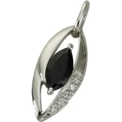 KISMA Schmuck Ketten Anhänger schwarz Sterling Silber 925 KIH0110-004
