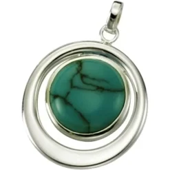 KISMA Schmuck Ketten Anhänger türkis Sterling Silber 925 KIH0112-004