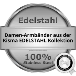 KISMA Schmuck Königs-Armband Länge 19cm Edelstahl KIA0129-009-19