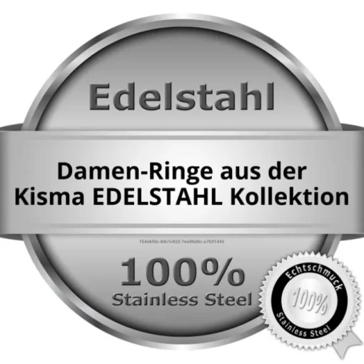 KISMA Schmuck Ring Gr. 50 Edelstahl Farbe Gelb Br. 3mm KIR0127-021-50