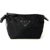 Kosmetiktasche Nylon schwarz Waschtasche Kulturtasche Jennifer Jones OTJ701S
