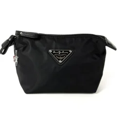 Kosmetiktasche Nylon schwarz Waschtasche Kulturtasche Jennifer Jones OTJ701S