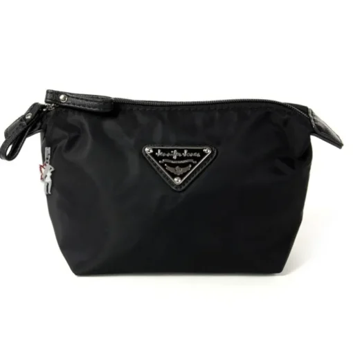 Kosmetiktasche Nylon schwarz Waschtasche Kulturtasche Jennifer Jones OTJ701S