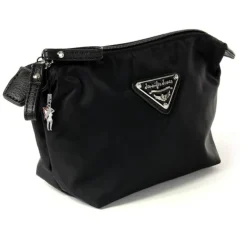 Kosmetiktasche Nylon schwarz Waschtasche Kulturtasche Jennifer Jones OTJ701S