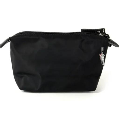 Kosmetiktasche Nylon schwarz Waschtasche Kulturtasche Jennifer Jones OTJ701S
