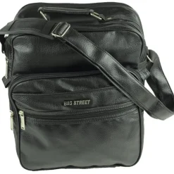 Kunstleder schwarz Flugbegleiter Arbeitstasche Bag Street OTJ131S