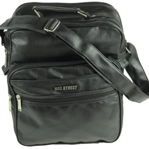 Kunstleder schwarz Flugbegleiter Arbeitstasche Bag Street OTJ131S